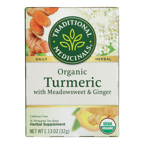Traditional Medicinals Organic Herbal Tea - Ginger - Case of 6 - 16 Count