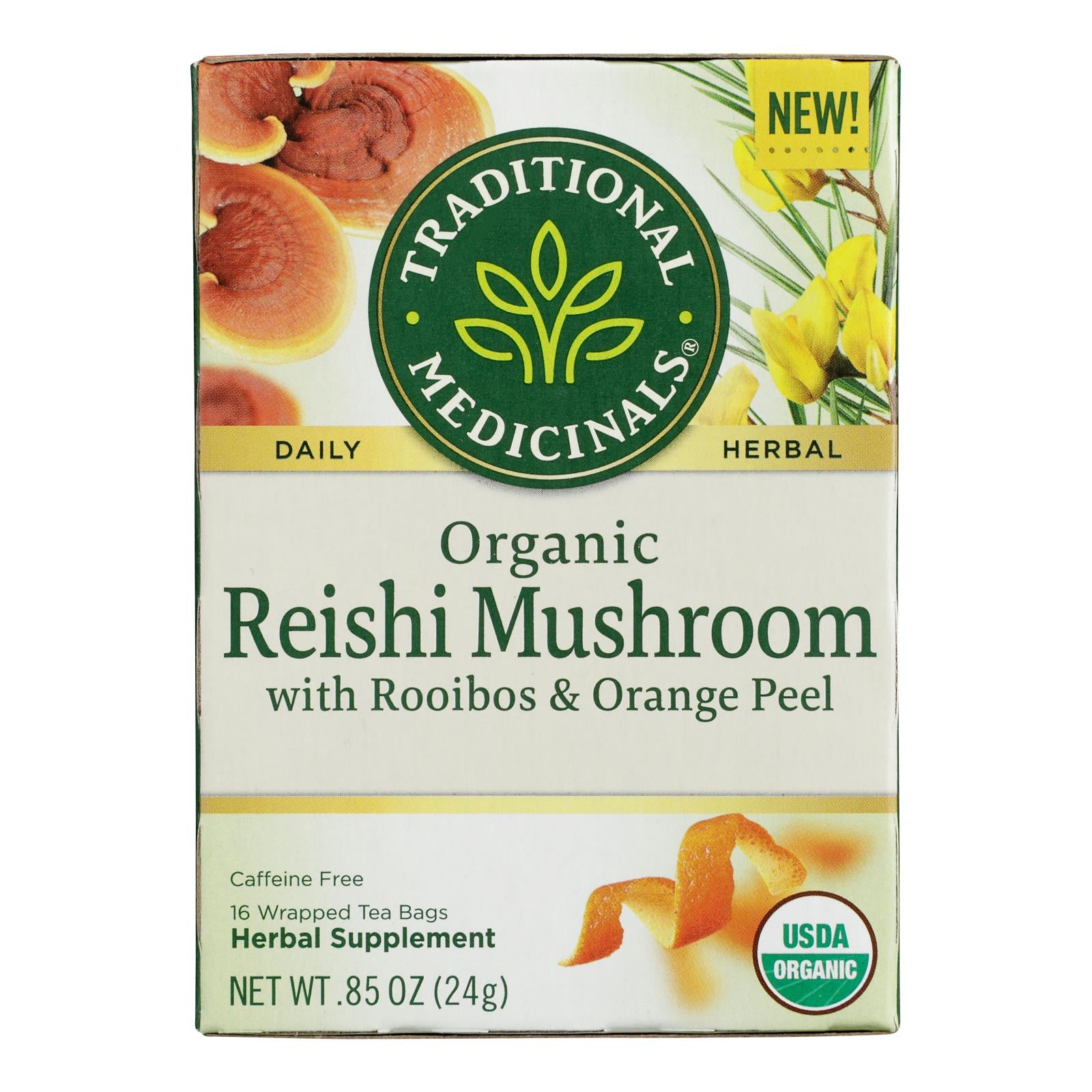 Traditional Medicinals - Tea Herbal Reishi - Case of 6 - 16 BAG