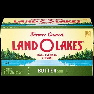 Land-O-Lakes® Salted Butter 1 Pound Each - 36 Per Case.