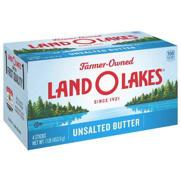 Land-O-Lakes® Unsalted Butter 1 Pound Each - 18 Per Case.