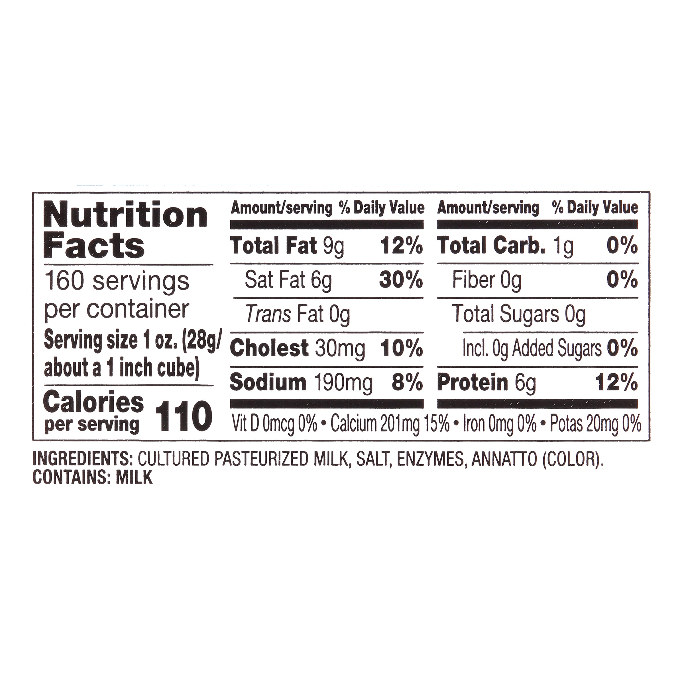Land-O-Lakes® Sharp Cheddar Cheese Yellow 10 Pound Each - 1 Per Case.