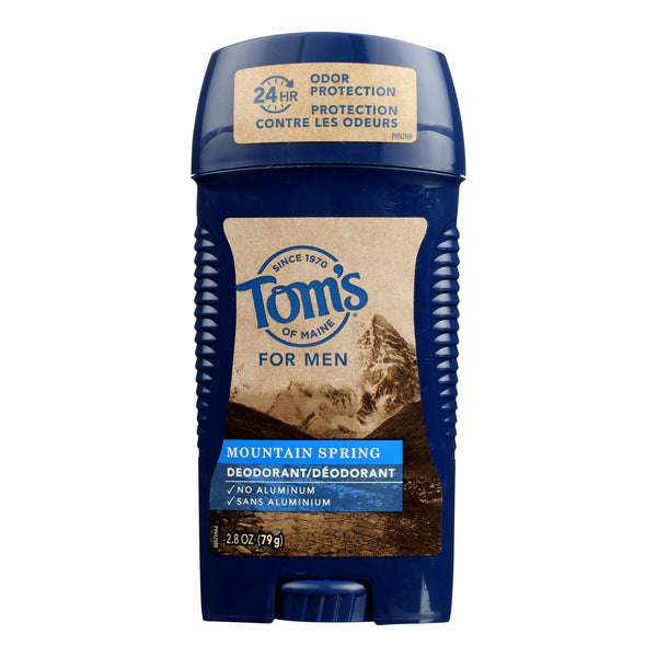Tom's Of Maine - Deodorant Stick Mens Mountain Spring - Case of 6-2.8 Ounce