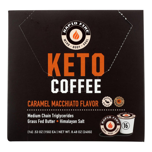 Rapid Fire - Coffee Keto Pod Caramel Macc - 1 Each-16 Count