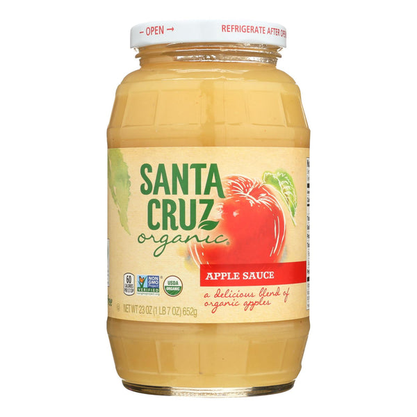 Santa Cruz Organic Apple Sauce - Case of 12 - 23 Ounce.