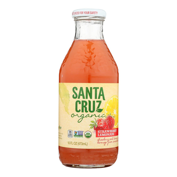 Santa Cruz Organic - Lemonade Strawberry - Case of 8-16 Ounce