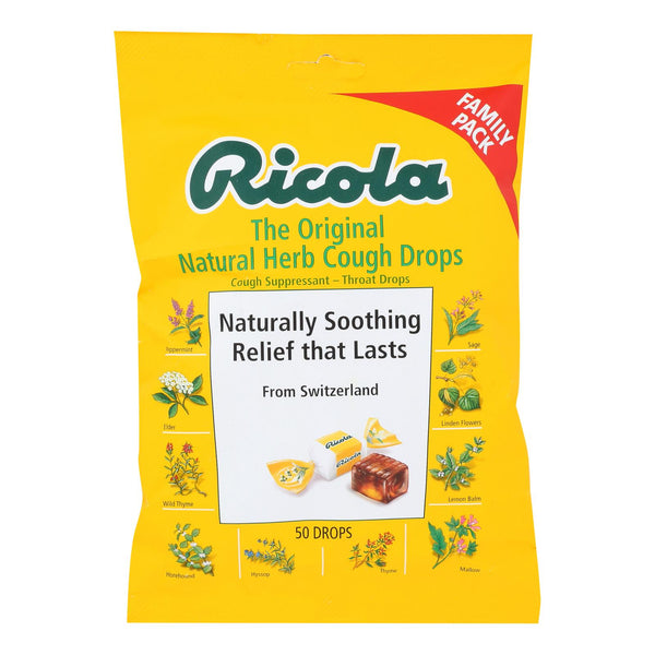 Ricola - Cough Drop Original Herb - Case of 6-45 Count