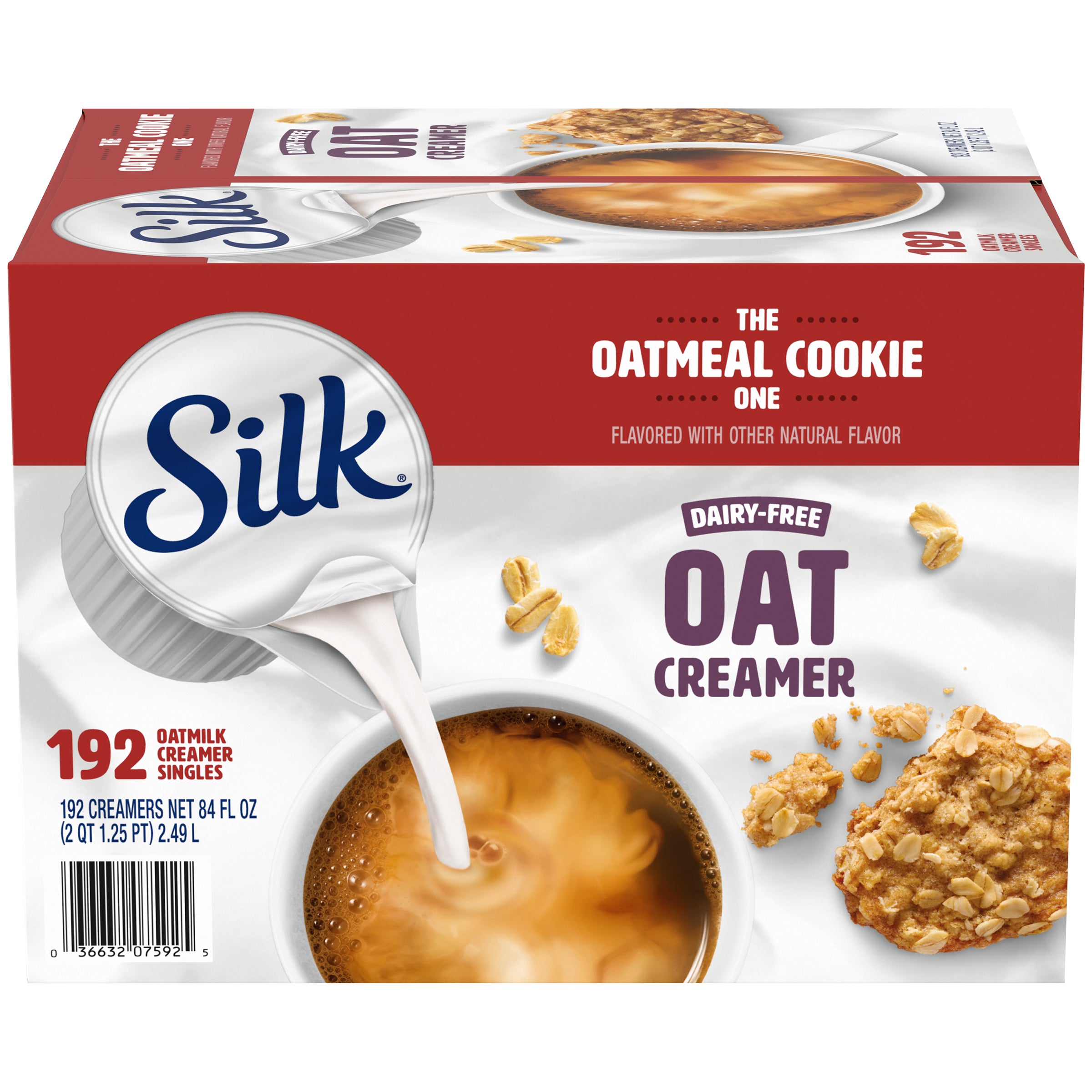 Silk® Dairy Free The Oatmeal Cookie One Oatcreamer Box 9 ML - 192 Per Case.