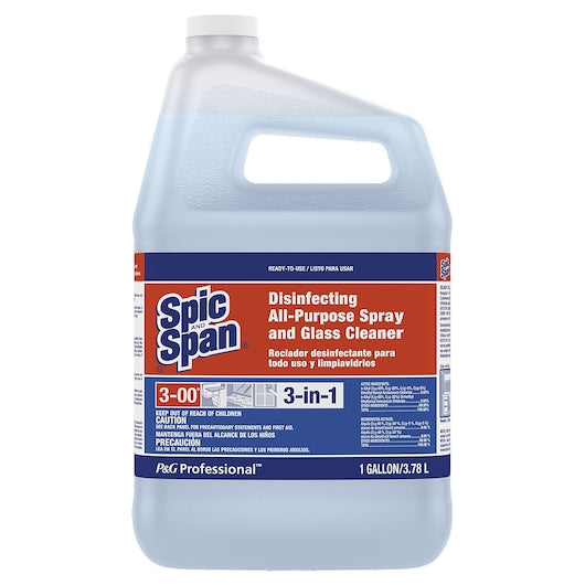 Spic & Span 3-In-1 Disinfecting All-Purpose Spray and Glass Cleaner Ready-To-Use Refill Kit 1 Gallon - 3 Per Case.