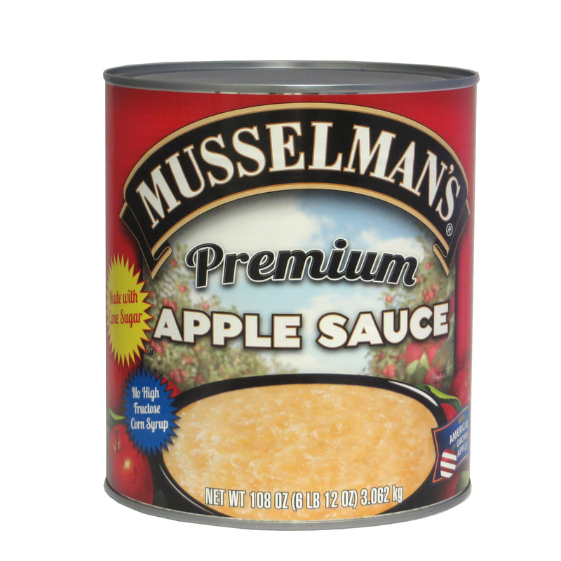 Musselman's Premium Apple Sauce Cans 108 Ounce Size - 6 Per Case.