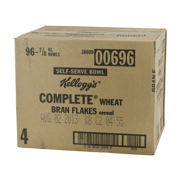 Kellogg All Bran Complete Wheat Flakes Cereal 0.88 Ounce Size - 96 Per Case.