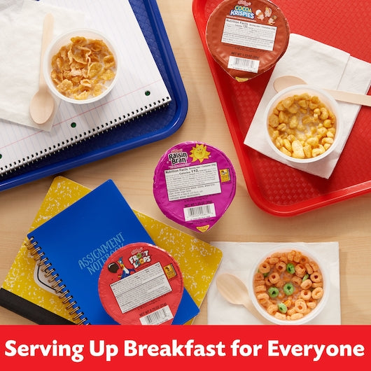 Kellogg's Total Assortments Single Serve Cereal Bowls Variety Packs 1 Count Packs - 96 Per Case.