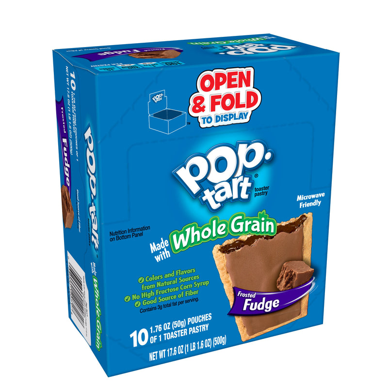 Pop Tarts Frosted Fudge Whole Grain Chocolate Toaster Pastry 1.76 Ounce