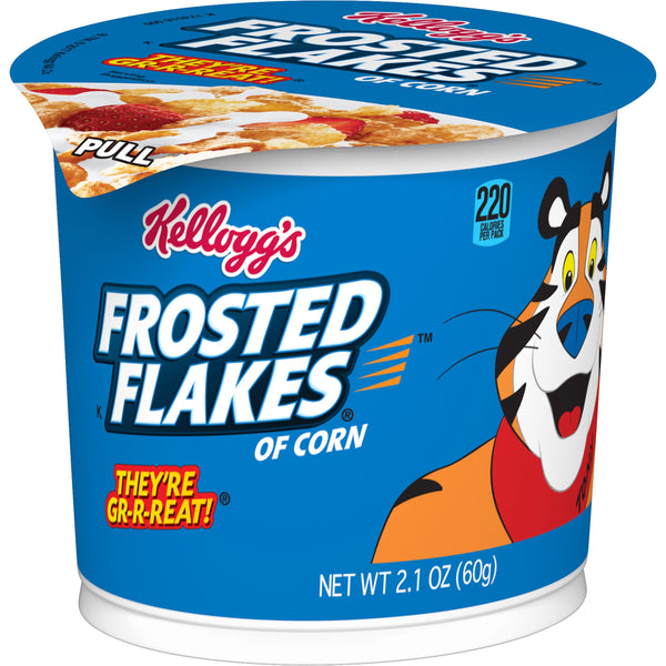 Kellogg's Frosted Flakes Cereal Original 2.1 Ounce Size - 60 Per Case.