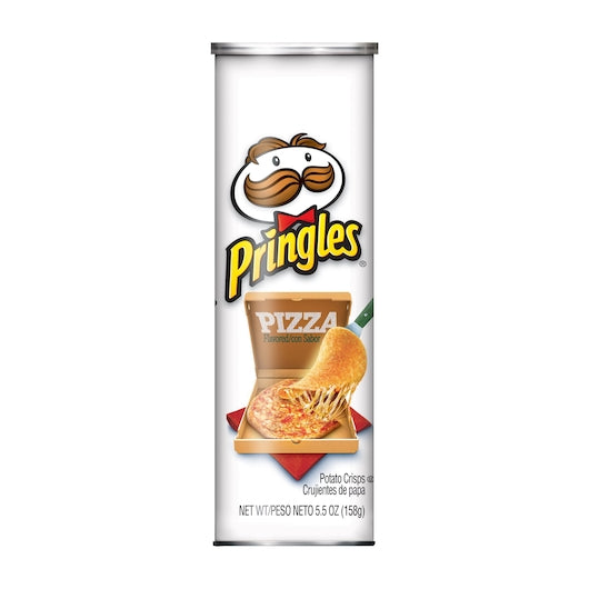 Pringles Pizza Potato Crisps, 5.5 Ounces - 14 Per Case.