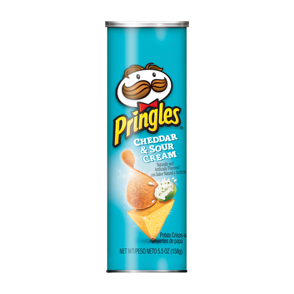 Pringles Cheddar & Sour Cream Potato Crisp, 5.5 Ounces- 14 Per Case.