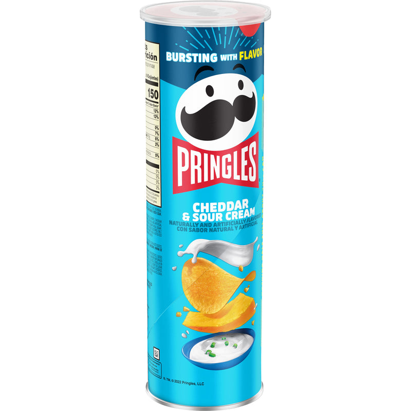Pringles Cheddar & Sour Cream Potato Crisp, 5.5 Ounces- 14 Per Case.