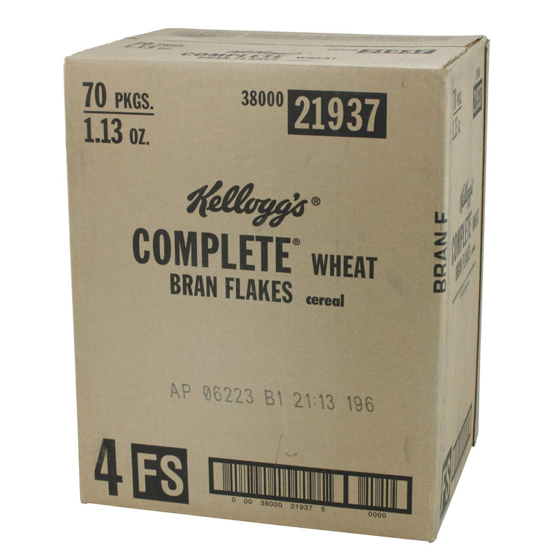 Kellogg's All Bran Cereal Complete Wheat Flakes 1.13 Ounce Size - 70 Per Case.