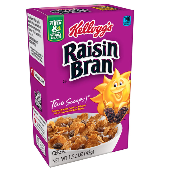 Kellogg's Raisin Bran Cereal1.52 Ounce Size - 70 Per Case.