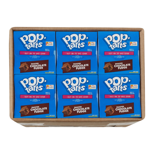 Kellogg's Pop Tarts Frosted Chocolate Fudge 13.5 Ounce Size - 12 Per Case.