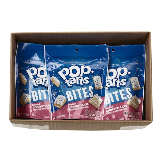 Kellogg's Pop Tarts Confetti Cupcake Bites 3.5 Ounce Size - 6 Per Case.