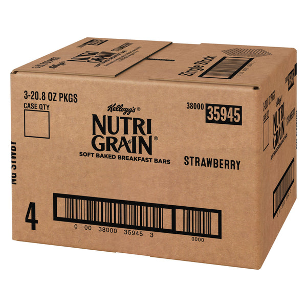 Kellogg's Nutri Grain Cereal Bars Strawberry1.3 Ounce Size - 48 Per Case.