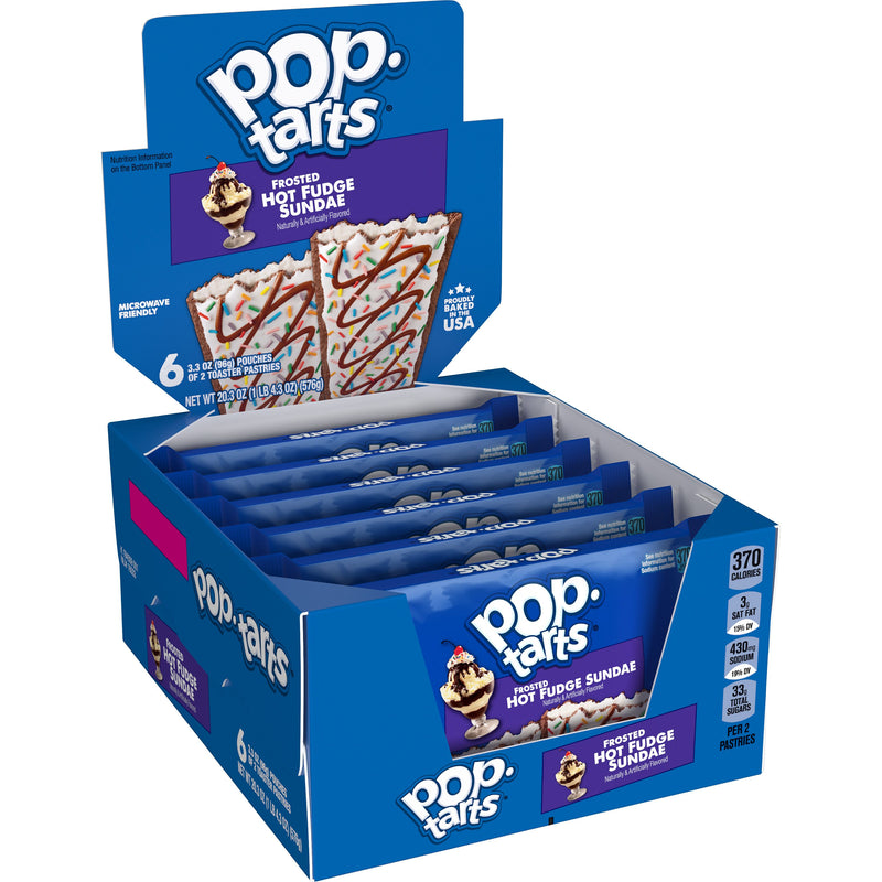 Kellogg's Pop Tarts Hot Fudge Sundae3.3 Ounce Size - 72 Per Case.