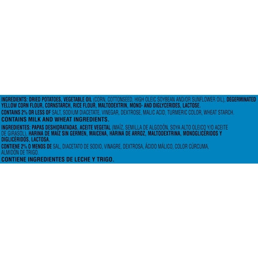 Pringles Salt & Vinegar Potato Crisp, 2.5 Ounces - 12 Per Case.
