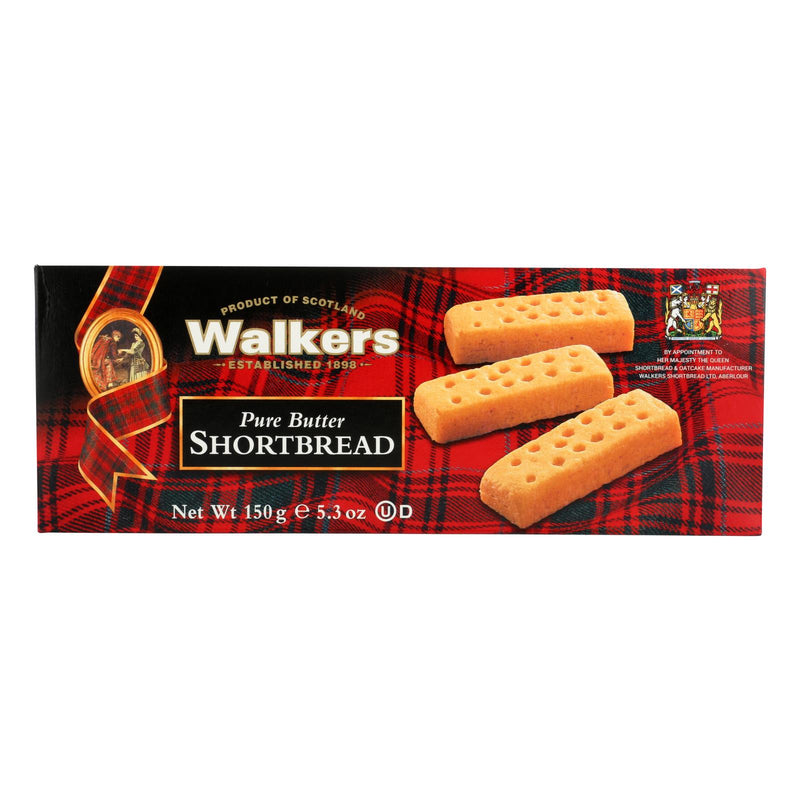 Walkers Shortbread - Pure Butter Fingers - Case of 12 - 5.3 Ounce.