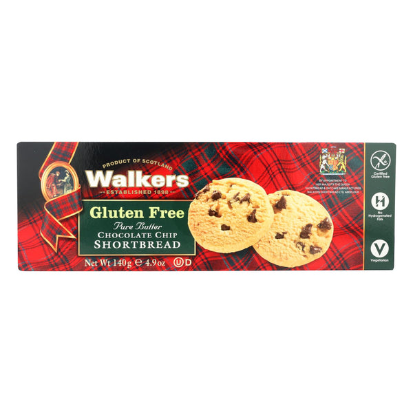 Walkers Shortbread - Chocolate Chip - Case of 6 - 4.9 Ounce.