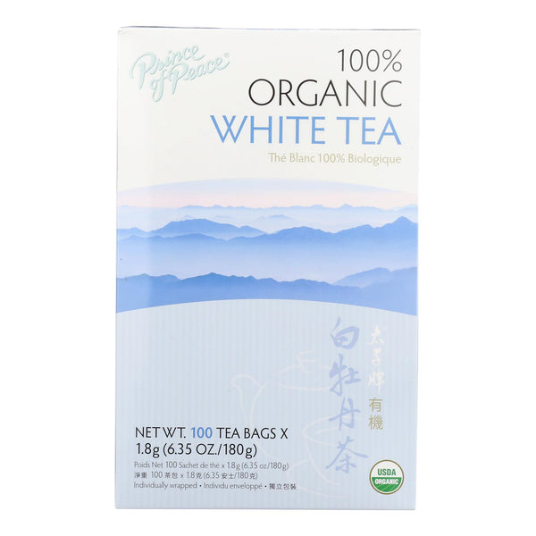 Prince of Peace Organic Premium Peony White Tea - 100 Tea Bags