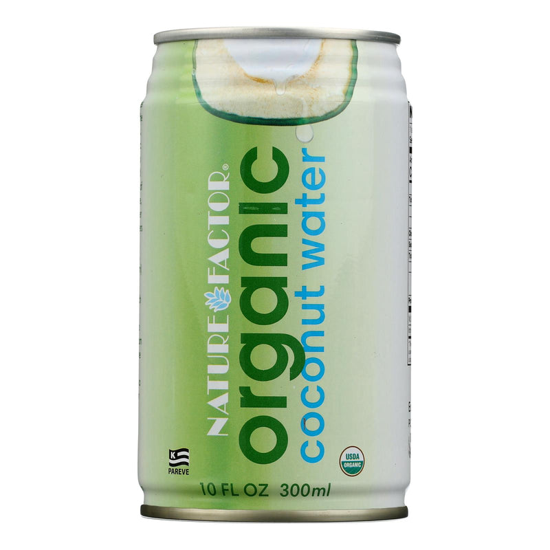 Nature Factor Organic Coconut Water - Case of 12 - 10.1 Fl Ounce.
