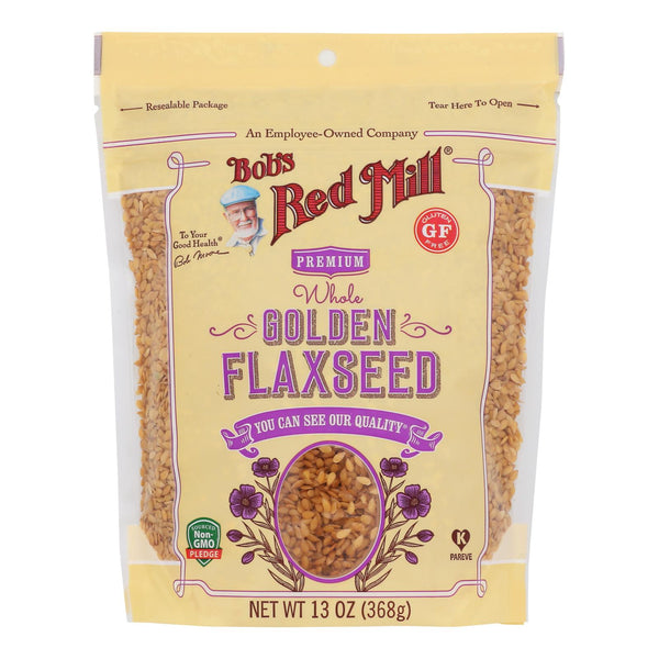 Bob's Red Mill - Flaxseeds Golden Gluten Free - Case of 4-13 Ounce