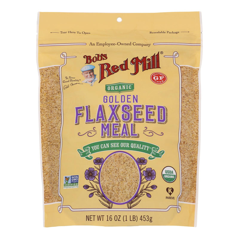 Bob's Red Mill - Organic Flaxseed Meal - Golden - Case of 4 - 16 Ounce