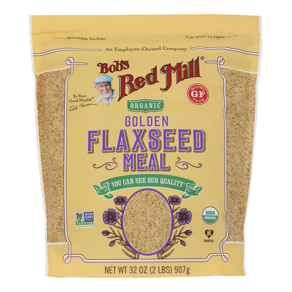 Bob's Red Mill - Organic Flaxseed Meal - Golden - Case of 4 - 32 Ounce