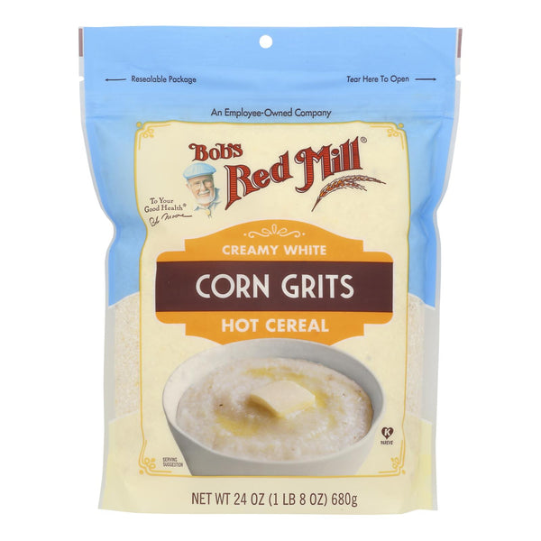 Bob's Red Mill - Grits White Corn - Case of 4 - 24 Ounce