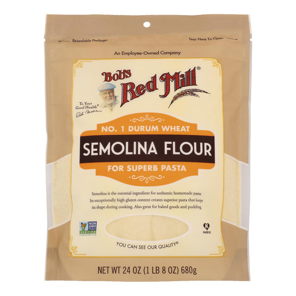 Bob's Red Mill - Flour Semolina - Case of 4-24 Ounce
