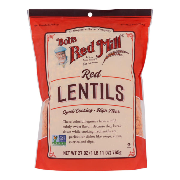 Bob's Red Mill - Beans Red Lentils - Case of 4-27 Ounce