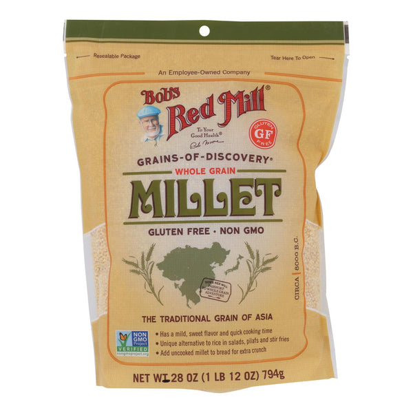 Bob's Red Mill - Millet Whole Grain Gluten Free - Case of 4-28 Ounce