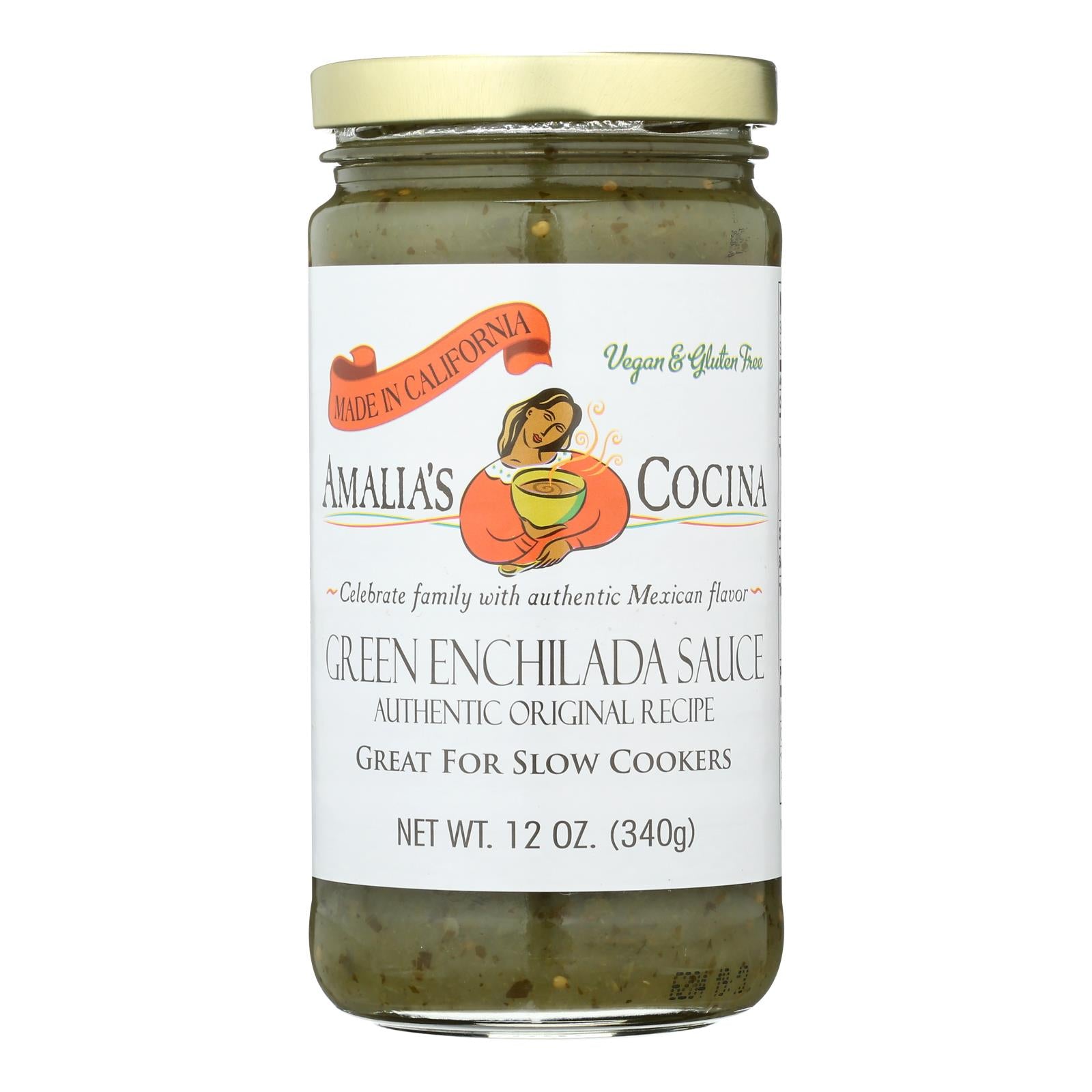 Amalias Cocina - Sauce Green Enchilada - Case of 12-12 Ounce