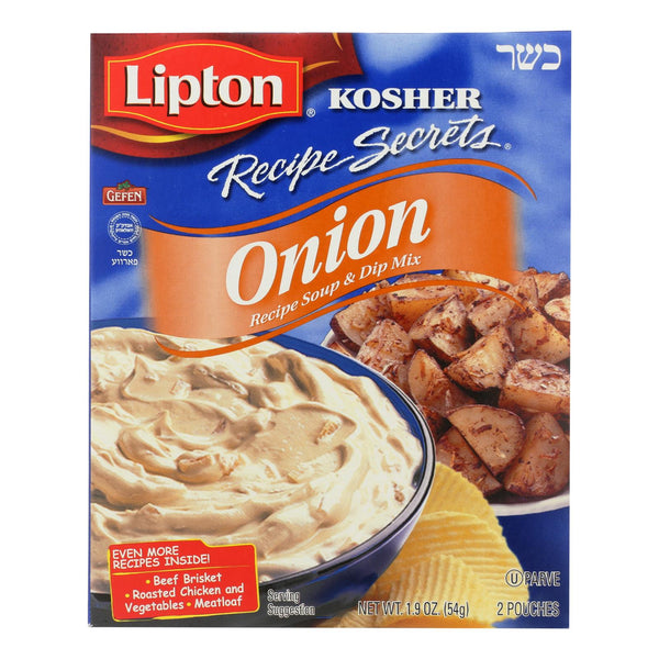Lipton Kosher Recipe Secrets Onion Soup - Case of 12 - 1.9 Ounce.