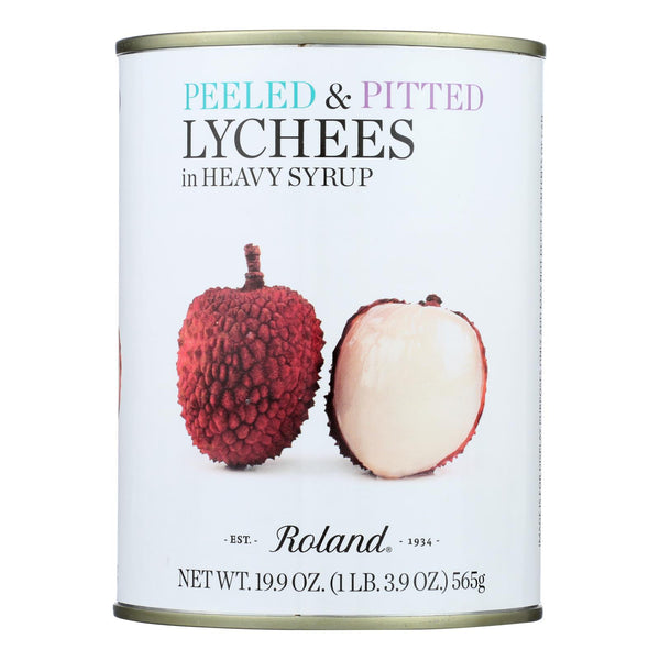 Roland Whole Lychees - In Heavy Syrup - Case of 24 - 20 Ounce.