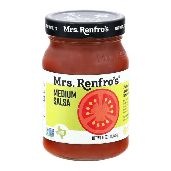Mrs. Renfro's Fine Foods Salsa Medium - Case of 6 - 16 Ounce.