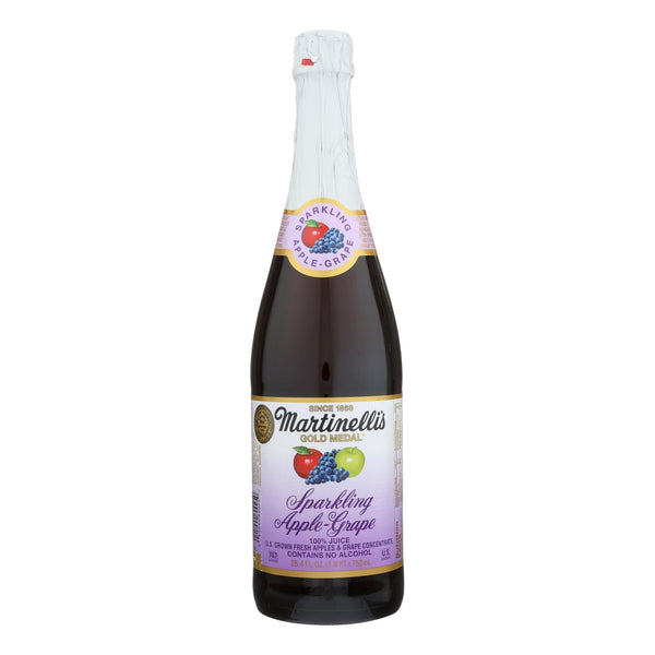 Martinelli's Sparkling Juice - Apple Grape - Case of 12 - 25.4 Fl Ounce.