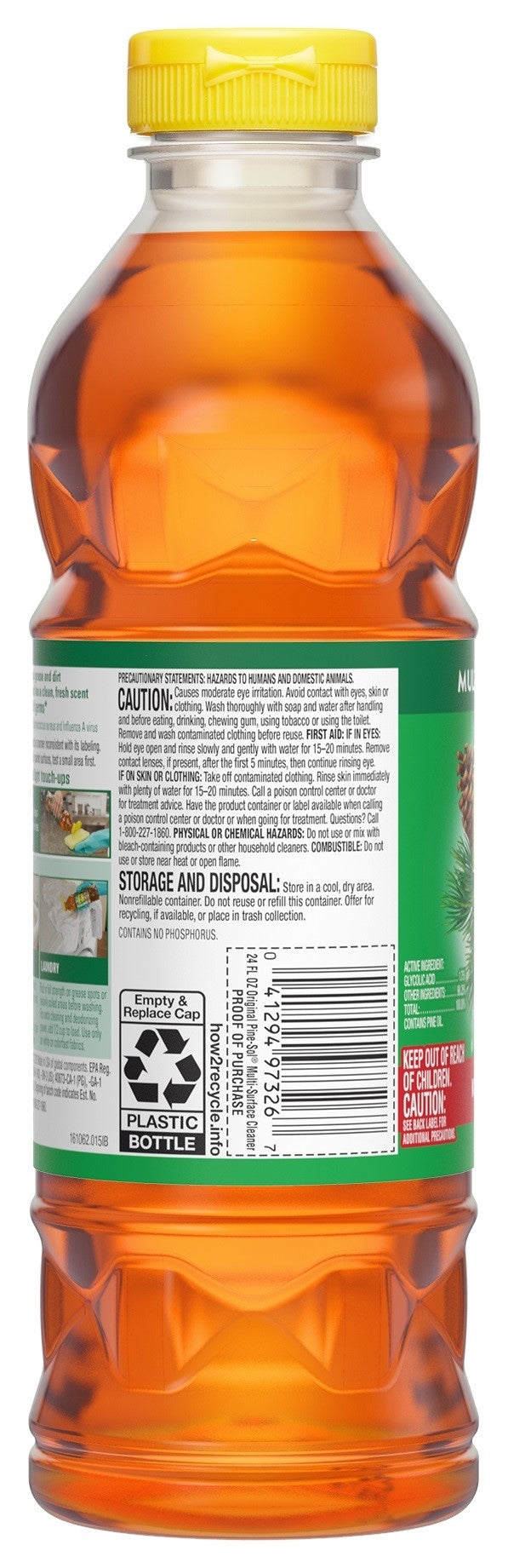 Pine Sol Cleaner Fluid 24 Ounce Size - 12 Per Case.