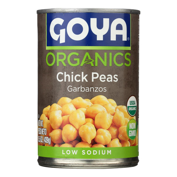 Goya - Chick Peas Low Sodium - Case of 24-15.5 Ounce