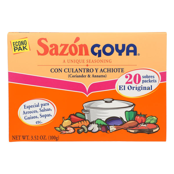 Goya - Sazon Coriander & Annatto - Case of 18-3.52 Ounce