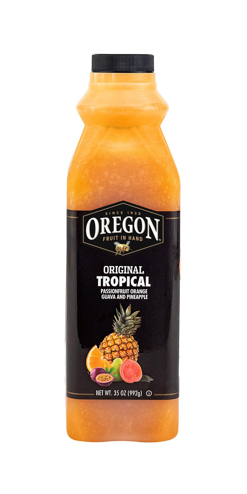 Oregon Fruit Products Fruit In Hand Tropical Original 35 Ounce Size - 6 Per Case.