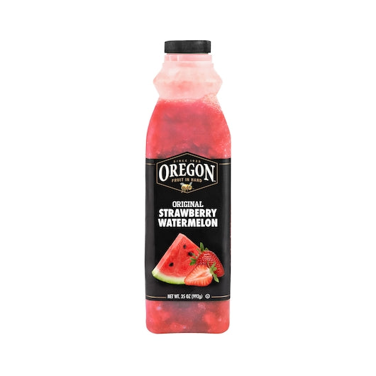 Oregon Fruit Products Fruit In Hand Strawberry Watermelon 35 Ounce Size - 6 Per Case.