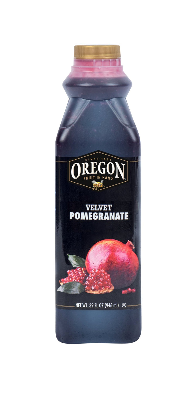 Oregon Fruit Products Fruit In Hand Velvet Pomegranate Craft Puree 32 Fluid Ounce - 6 Per Case.