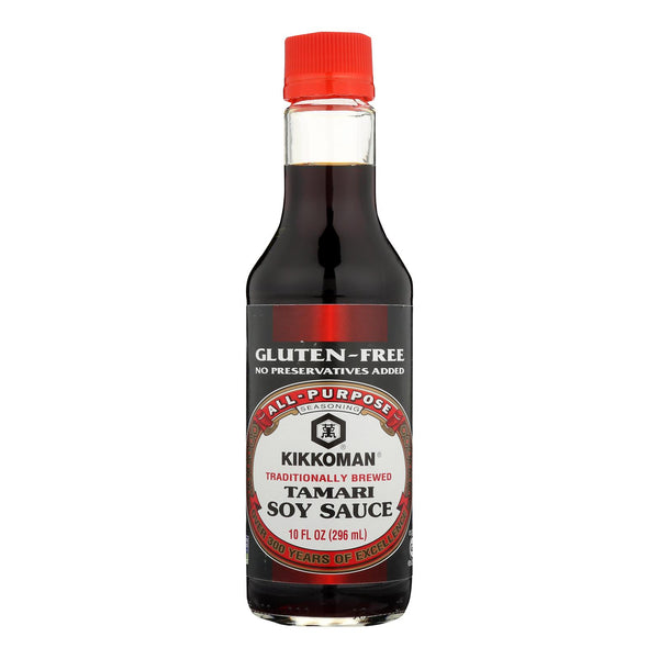 Kikkoman Tamari Soy Sauce - Naturally Brewed - Case of 6 - 10 fl Ounce